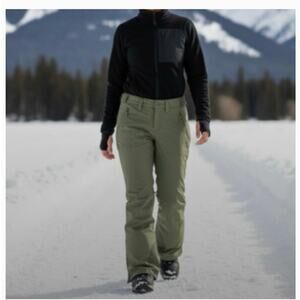 Burton Dryride Vida  Olive Green Snow Pant XS Snowboard Ski Outdoor Gorpcore